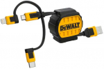 &bdquo;DeWalt&ldquo; 3 viename laidas, skirtas USB-C, &bdquo;Lightning&ldquo; / &bdquo;Micro USB&ldquo;, su i&scaron;traukiama jungtimi, iki 1 m ilgio.