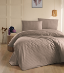 Riposo PREMIUM Satino medvilnės patalynės komplektas STRIPE MINK 200x200 cm