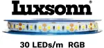 6W/m LED juosta LUXSONN, 5050, 30 LED/m, RGB, IP67, 12V, 5m ritė