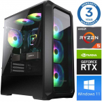 Stacionarus kompiuteris INTOP Ryzen 5 3600 32GB 1TB SSD M.2 NVME RTX3050 6GB WIN11 (RW67469WH) (Atnaujinta)