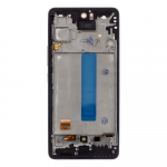 Dėklas For_Samsung LCD display + Touch Unit + Front Cover for Samsung A536B Galaxy A53 5G Juodas