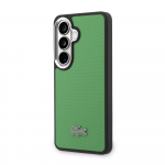 Lacoste Petit Pique metalinis logotipo magnetinis dėklas, skirtas &bdquo;Samsung Galaxy S26&ldquo;, estragono žalias