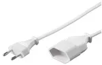 Goobay Ilgintuvas Europlug, 5 m, balta, 5 m, maitinimo ki&scaron;tukas C tipo, maitinimo ki&scaron;tukas C tipo, H03VVH2-F, 250 V
