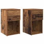 Lovos spintelė 2 pcs Sendintos medienos 29 x 31,5 x 49 cm