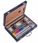 Talens Aliejiniai dažai - Van Gogh - 12 vnt. 40ml medinė dėžutė + priedai