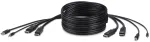 Belkin Components Belkin F1D9020B10T, 3 m, USB, USB, DisplayPort, juodas, ki&scaron;tukas