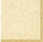 Servetėlė Duni 40 x 40 cm 3 sluoksnių Rich Damast kreminė, 250 vnt./pak