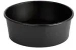 Multi Apvalus salotų dubenėlis 700 ml Ronda Wide &Oslash;150x60mm popierius/PE juodas (5 pak. x 50 vnt./kartonas)