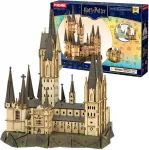PPuremind Harry Potter Sulankstomas medinis modelis Hogsmito pastatas Astronomijos bok&scaron;tas 3D dėlionė DIY