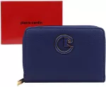 PIERRE CARDIN Portfel Damski Sk&oacute;rzany Średni RFID Kieszeń na Zamek