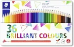STAEDTLER ergosoft trikampių spalvotų pie&scaron;tukų rinkinys, 36 vnt. metalinėje dėžutėje, &scaron;vino storis: 3.0 mm, neslystanti mink&scaron;ta danga, - 1 vnt. (157 M36)