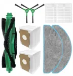JETtools 9 vienetų rinkinys Irobot Roomba Vac 2 Essential / 104 / 105 &Scaron;epečiai Filtrai &Scaron;luostės Mai&scaron;eliai / Vac 2 Essential rinkinys