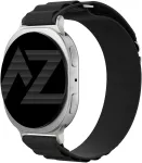 Accezz nailoninė &bdquo;Alpine&ldquo; apyrankė, skirta Samsung Galaxy Watch 9 (40/44mm) / Watch 8 (40/44mm) / Classic (46mm) &ndash; juoda