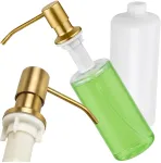 Įmontuojamas skysčio dozatorius, aukso spalvos, 500 ml