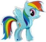 Mano mažasis ponis Rainbow Dash folijos balionas 84 cm