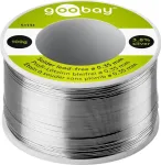 Goobay &Scaron;vino neturintis lydmetalis, &oslash; 0,35 mm, 100 g ritė - sudėtis: 3,8 % sidabro, 0,7 % vario, 93,8 % alavo, fliuso &scaron;erdies kiekis: 2 %, lydymosi temperatūra 217 &deg;C