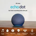 Amazon Speaker Echo Dot (5 Gen) Mėlyna (B09B8RF4PY)