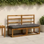 Suoliuko pagalvė VIANEN 100% poliesteris Pilka 140 x 40 x 12 cm