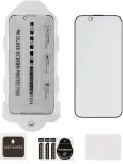 OBAL:ME Privacy 5D stiklo ekrano apsauga su aplikatoriumi Apple iPhone 13/13 Pro/14/16e/17e juoda...