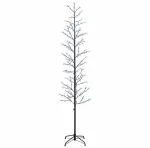 Mikro beržo Kalėdų eglutė Juoda 47 x 240 cm Plienas 675 LED