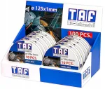 Taf Italy pjovimo diskai metalui 125x1mm, 10 vnt. dėžutėje