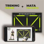 Socker King Futbolo kilimėlis + internetinė treniruočių programa vaikams, skirtas apgaulingiems judesiams treniruoti