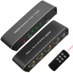 Skirstytuvas jungiklis switch 3x hdmi 4k hdmi2.0 4k@60hz