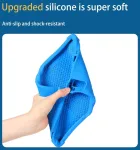 Heioloo dėklas, skirtas lenovo tab m11, apsauginis dėklas su stovu [niekada negeltonuoja], smūgiams atsparus silikoninis dėklas, atsparus įbrėžimams, mink&scaron;tas buferio galinis dangtelis - mėlynas
