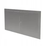 Mimet metalinės revizinės durelės 100x80 nerūdijančio plieno su raktu