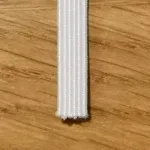 Lebigmag elastinė juosta, 5 mm, 182 m, balta, atspari virinimui