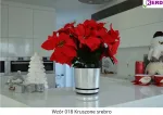 32 cm Dekoratyvinė vazonė su lėk&scaron;te "kru&scaron;ytas sidabras"