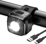 Led dviračio priekinis žibintas, usb įkraunamas dviračio žibintas su 600mah baterija, stvzo patvirtintas dviračio ap&scaron;vietimas, ipx5 vandeniui atsparus dviračio žibintas vaikų dviračiui
