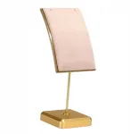 Ekspozicinis papuo&scaron;alų stovas, stabilus, skirtas komodai, rožinės spalvos