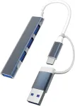 Golook &bull; usb 3.0 multiport skirstytuvas &bull; duomenų perdavimas &bull; greitas įkrovimas &bull; 4 prievadai &bull; usb type-c &bull; usb a &bull; otg &bull; pc &bull; 5 gbps