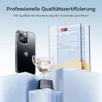 Casekoo crystal clear dėklas, skirtas iphone 14 pro, niekada negelstantis, nesunaikinama karinė apsauga, atsparus smūgiams, atsparus įbrėžimams, apsauginis dėklas, plonas mobiliojo telefono dėklas, skaidrus