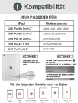 Jademall dėklas su klaviatūra, skirtas Ipad 9 kartos 2021 / Ipad 8 kartos 2020 / Ipad 7 kartos 2019 / Ipad Air 3, belaidė bluetooth klaviatūra su lietimui jautriu kilimėliu Qwertz vokiečių kalba