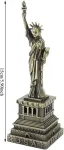 Qanyegn suvenyrinė Laisvės statulos statulėlė, Niujorko Laisvės statula, nemokamas metalinis architektūrinis modelis, figūrėlės modelio dekoracija architektūros mylėtojams ir kelionių entuziastams
