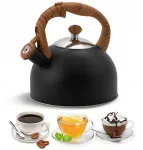 &Scaron;iuolaikinis plieno virdulys su &scaron;vilpuku 2,5 l indukcinis Edenberg 1438 promo