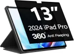 Ipad Pro 13 colių 360&deg; 2024 privatumo apsauga, skirta Ipad Pro 13 colių M4 5-os kartos A2925/a2926/a3007, pilnai klijuojama visapusi&scaron;ka duomenų apsauga