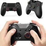 Thumbstick dangteliai, 6 dalių i&scaron;gaubtų thumb grip dangtelių rinkinys, thumbstick dangtelių rankena, silikoninės lazdelės, vairasvirtės apsaugos priedai, žaidimų priedai, valdiklio priedai, skirti ps5 ps4 XBOX one series x/s
