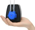 Kamoer Kcp-x mini peristaltinis siurblys 24 V su reguliuojamu mažu srauto greičiu 19&ndash;65 ml/min dozavimo siurblys su reguliuojamu greičiu akvariumo laboratorijai su maitinimo adapteriu silikonine žarna