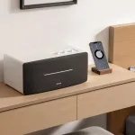 Kompiuterio kolonėlės Edifier D12 kompakti&scaron;ka stereo garsiakalbių sistema (70w) su bluetooth 5.0 ir infraraudonųjų spindulių nuotolinio valdymo pulteliu - puikiai tinka valgomajam, virtuvei, darbo vietai