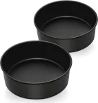 Homikit kepimo formų rinkinys, 20 cm nerūdijančio plieno torto forma, 7 cm gylio apvali torto forma su nelimpančia danga kepimui, sveika ir netoksi&scaron;ka, lengvai valoma
