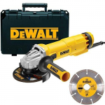 Kampinis &scaron;lifuoklis DEWALT DWE4217KD-QS 1200W, 125mm