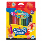 Spalvoti pie&scaron;tukai, tribriauniai, stori JUMBO COLORINO, 10 spalvų