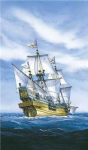 Heller Golden Hind burlaivio plastikinis rinkinys 1/96