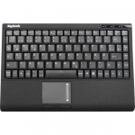 Klaviatūra KeySonic Mini-TAS Smart-Touchpad SoftSkin, BK, ACK-540U+(DE)