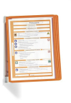Durable Parinktas i&scaron; 5 informacinių skydelių, skirtų variosienei Durable oranžinės spalvos
