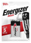 Baterija - Energizer 9V Max PowerSeal Technologija, 5 Metų Energijos I&scaron;laikymas