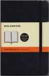 *Užra&scaron;ų knygutė Moleskine Classic 9x14cm, linijomis, mink&scaron;tu vir&scaron;eliu, juodos spalvos